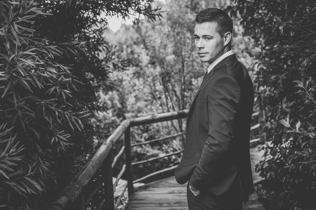 Groom in garden - Cape Town Weddings